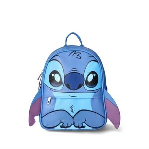 Disney Lilo & Stitch Women's Big Eyes 10.5" Mini Backpack, Blue